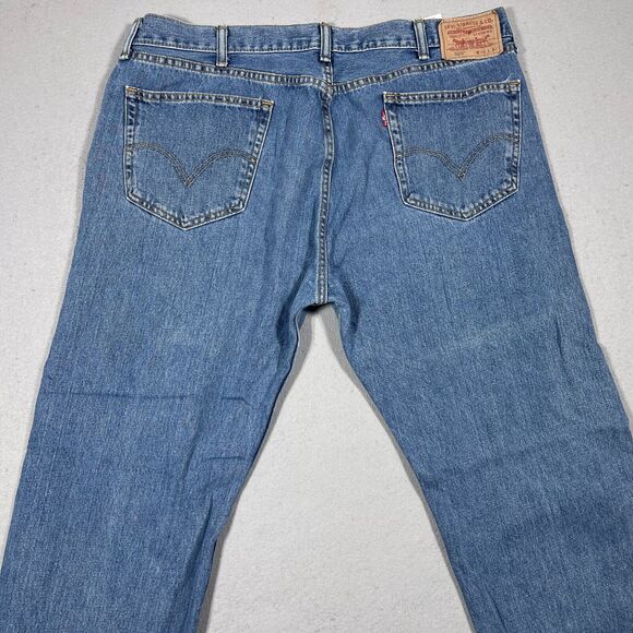 Levis‎ 505 Jeans Men 40x32 Mid Wash Denim Classic Straight Leg Cotton - Picture 10 of 12